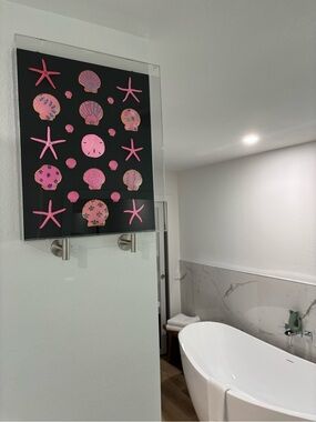 She Shells Art - Hand-Painted Seashell Art on Canvas - Mermaids Smoking Seaweed